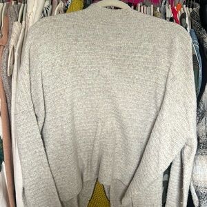 Free people high neck, multicolor knit with zipper back